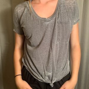 Grey Weathered Girlfriend Tee